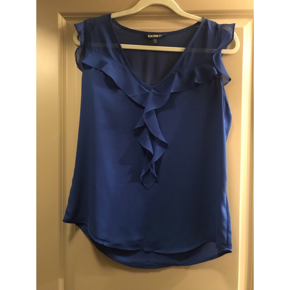 Sheer Blue Express Business Casual Top